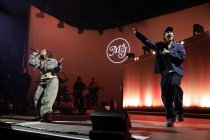 Deutsches Hip-Hop-Ehepaar Max Herre und Joy Denalane gastieren auf ihrer "Alles Liebe"-Tour im Palladium Köln (&copy; Thomas Brill)