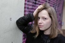 Deutsche Filmschauspielerin Julia Hummer ist Juri-Mitglied des Internationalen Frauenfilmfestival Dortmund/Köln 2014 vor dem Odeon Theater, Köln (© Thomas Brill)