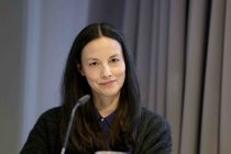 Amerikanische Schriftstelleri Rachel Kushner liest aus ihrem neuen Roman "See der Schöpfung" im Literaturhaus Köln (© Thomas Brill)