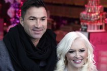 Deutsche Promipärchen Daniela Katzenberger und Lucas Cordalis beim Dreh der RTL II-Dokusoap „Daniela Katzenberger – Mit Lucas im Weihnachtsfieber“ auf dem Weihnachtsmarkt Christmas Avenue Köln (© Thomas Brill)