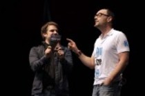 "Hier ist nur Blut, Herr Kommissar!?" Literarisches Gemetzel bei der lit.COLOGNE 2012 in der Lanxess-Arena Köln (© Thomas Brill)