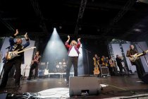 Stunksitzung-Band Köbes Underground gastiert mit ihrem „Best of Stunksitzung"-Konzert Open-Air am Tanzbrunnen Köln  (© Thomas Brill)