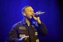 Deutsche Rapper Maximilian Tibor Albert Diehn alias Kontra K gastiert auf seiner „Der Sonne entgegen"-Tour in der LANXESS-Arena Köln (© Thomas Brill)
