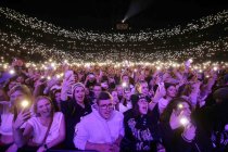 Deutsche Rapper Maximilian Tibor Albert Diehn alias Kontra K gastiert auf seiner „Der Sonne entgegen"-Tour in der LANXESS-Arena Köln (© Thomas Brill)