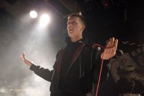 Deutsche Indie-Rap-Musikgruppe Kraftklub gastiert auf ihrer "In Schwarz"-Tour im Gebäude 9 Köln (© Thomas Brill)