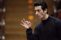 Amerikanischen Dirigent Yakov Kreizberg leitet das Nederlands Philharmonisch Orkest in Begleitung der deutschen Violinistin Julia Fischer in der Philharmonie Köln (© Thomas Brill)