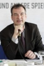 Georg Quander, Uwe Eric Laufenberg, Birgit Meyer und Elena Tzavara bei der Jahrespressekonferenz der Oper Köln im Opernhaus Köln (&copy; Thomas Brill)