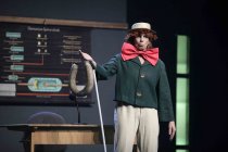 Ensemble spielt das Stück "Lehrermangel" bei der Stunksitzung 2018 im E-Werk Köln (© Thomas Brill)