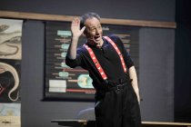 Ensemble spielt das Stück "Lehrermangel" bei der Stunksitzung 2018 im E-Werk Köln (© Thomas Brill)