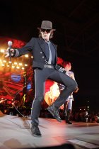 Deutscher Rockmusiker Udo Lindenberg gastiert auf seiner "Ich mach mein Ding"-Tour in der Esprit-Arena Düsseldorf (© Thomas Brill)