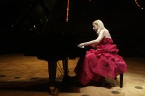 Ukrainischstämmige Pianistin Valentina Lisitsa gastiert in der Philharmonie Köln (© Thomas Brill)