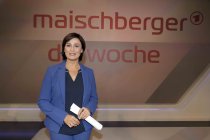 Sandra Maischbergers Sendung "maischberger. die woche" im WDR-Studio BS 3 Köln (© Thomas Brill)