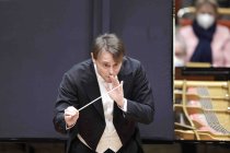 Italienische Dirigent Michele Mariotti leitet das Gürzenich-Orchester Köln in Begleitung des Böhmisch-österreichischer Pianisten Rudolf Buchbinder in der Kölner Philharmonie (© Thomas Brill)