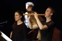 Deutsch-spanisches Ensemble für Alte Musik Marsyas Baroque gastiert in Begleitung des Flamenco Tänzers Martí Corbera mit ihrem Proogramm "La vida es sueño" im Rahmen der "Zamus"-Festivals in der Alten Feuerwache Köln (© Thomas Brill)