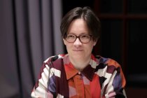 Belgische Schriftstellerin Gaea Schoeters liest aus ihrem neuen Roman "Das Geschenk" im Literaturhaus Köln (© Thomas Brill)