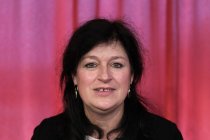 Gesprächsrunde "Vor der Premiere" mit Michael Langemann (Komposition), Opernintendantin Dr. Birgit Meyer, Helene Hegemann (Text & Regie) und Walter Kobéra (Dirigat) bezüglich der Uraufführung von Frank Wedekinds "Musik" in der Oper am Dom Köln (© Thomas Brill)
