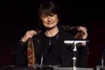 Französische Journalistin und Autorin Catherine Millet liest aus ihrem Buch Eifersucht bei der lit.COLOGNE 2010 - Das zehnte Mal in der Kulturkirche Köln (© Thomas Brill)