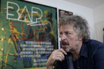 Deutscher Musiker und Sänger der Kölschrockband BAP Wolfgang Niedecken im Interview über "40 Jahre BAP" und das neue Album "Lebenslänglich" im BAP-Büro, "Travelling Tunes" in Köln  (© Thomas Brill)