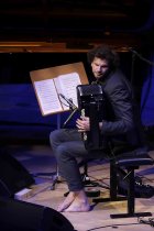 Der deutsche Jazzpianist Michael Wollny und der französische Jazzakkordeon-Musiker Vincent Peirani gastieren in der Philharmonie Köln (© Thomas Brill)
