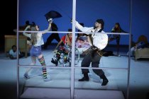 Siebzehn Jugendliche aus elf Nationen führen das Musical "Peter Pan" von James Mathew Barrie" im Depot 2 des Carlswerk Köln auf (© Thomas Brill)