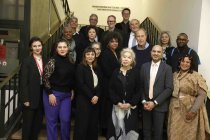 Auftaktveranstaltung "Poetic Thinking and Hospitality – Freiräume der Poesie" mit den Autoren der Poetica in der Aula der Universität zu Köln (&copy; Thomas Brill)