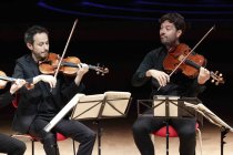 Französisches Streichquartett Quatuor Ébène gastiert mit Werken von Ludwig van Beethoven, Benjamin Britten und Peter Iljitsch Tschaikowsky in der Kölner Philharmonie (© Thomas Brill)