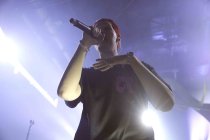 Deutscher Rapper Renato Simunovic alias "RIN" gastiert auf seiner "Nimmerland"-Tour im Palladium Köln (&copy; Thomas Brill)