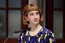 Deutsche Schriftstellerin Berit Glanz liest aus ihrem neuen Roman "Unter weitem Himmel" im Literaturhaus Köln (© Thomas Brill)