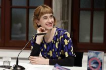 Deutsche Schriftstellerin Berit Glanz liest aus ihrem neuen Roman "Unter weitem Himmel" im Literaturhaus Köln (© Thomas Brill)