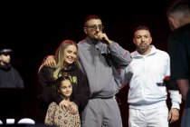 Gedenkkonzert Tribute to Xatar mit SSIO, Haftbefehl, Peter Fox, Bausa, Farid Bang, Jan Delay, Max Herre, Joy Denalane, Dardan, Jazeek, Schwesta Ewa, Eno, Kalim, Samy und Jan Böhmermann in der Lanxess Arena Köln (&copy; Thomas Brill)