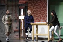 Stück "Saxofon" bei der Stunksitzung 2026 im E-Werk Köln (&copy; Thomas Brill)