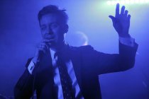 Deutsche Schauspieler Tom Schilling & The Jazz Kids gastiert auf seiner "Neue Lieder über die Liebe und den Tod"-Tour im Jaki des Stadtgarten Köln (© Thomas Brill)