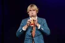 Deutsches Komikerduo Arnd Schimkat alias Arthur Senkrecht und Sven Hussock gastieren bei der Eröffnungsshow "KÖLN LACHT!" im Rahmen des 29. Köln Comedy Festival im Gloria Theater Köln (&copy; Thomas Brill)
