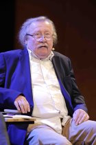 Deutsche Politiker Robert Habeck und der deutsche Philosoph Peter Sloterdijk diskutiert über "Die Reue des Prometheus. Von der Gabe des Feuers zur globalen Brandstiftung" im Rahmen der phil.COLOGNE 2020 im Klaus-von-Bismarck-Saal im Funkhaus Köln (© Thomas Brill)