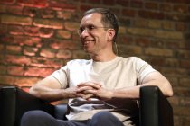 Deutsche Philosoph Richard David Precht und Jens Söring diskutieren über das Thema "Leben und Überleben" im Rahmen der phil.COLOGNE 2021 in den Balloni-Hallen Köln (© Thomas Brill)