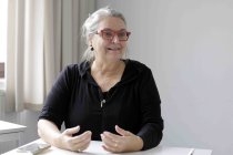 Künstlerische Leiterin Jutta Staerk im Interview bezüglich ihres 16 jährigen Engagement am COMEDIA Theater Köln (&copy; Thomas Brill)