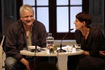 Deutscher Schriftsteller Ulf Stolterfoht ist Preisträger der Literaturhäuser 2016 im Literaturhaus Köln (© Thomas Brill)