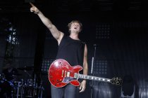 Finnische Rock-Band Sunrise Avenue gastiert auf ihrer "Unholy Ground"-Tour Open Air am Tanzbrunnen Köln (&copy; Thomas Brill)