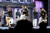 Stück "Tambourcorps" bei der Stunksitzung 2022 im E-Werk Köln (© Thomas Brill)