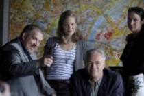 Dreharbeiten zum 45. TATORT Scheinwelten aus Köln mit Ballauf (Klaus J. Behrendt) und Schenk (Dietmar Bär) Lüttgenjohann (Tessa Mittelstaedt) und dem Ehepaar von Prinz (Jeanette Hain und Christian Tasche) (© Thomas Brill)