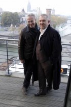 Dreharbeiten zum TATORT „Der Untote“ aus Köln mit Ballauf (Klaus J. Behrendt) und Schenk (Dietmar Bär) (© Thomas Brill)