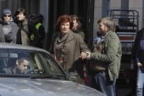 Dreharbeiten zum 50. TATORT "Altes Eisen" aus Köln mit Ballauf (Klaus J. Behrendt) und Schenk (Dietmar Bär) vor der Kultkneipe Kaschämm Köln (© Thomas Brill)