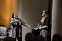 Bulgarische Sopranistin Anna Tomowa-Sintow gibt einen Meisterkurs für das Internationale Opernstudio der Oper Köln im Foyer der Oper Köln (&copy; Thomas Brill)