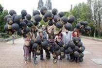 Pressetermin Musical "WE WILL ROCK" sagt good bye Köln an der Reiterstatue der Hohenzollern-Brücke Köln (© Thomas Brill)
