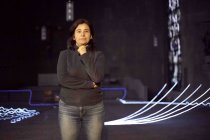 Die interaktive Lichtinstallation „WEB-MINDSCAPEvon Claudia Robles-Angel gastiert vom 26. Oktober 2018 bis 18. November 2018 in der Katholische Pfarrkirche Sankt Gertrud Köln (&copy; Thomas Brill)