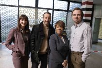 Dreharbeiten zu dem ZDF- Spionage-Thriller "West of Liberty" mit Wotan Wilke Möhring, Matthew Marsh, Michelle Meadows, Doña Croll und Lars Eidinger in Bonn-Friesdorf (© Thomas Brill)