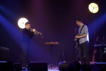 Deutsche Jazz-Musiker Nils Wülker und Arne Jansen gastieren auf ihrer ""Closer"-Duo-Tour in der Kulturkirche Köln (© Thomas Brill)