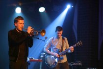 Deutsche Jazz-Musiker Nils Wülker und Arne Jansen gastieren auf ihrer ""Closer"-Duo-Tour in der Kulturkirche Köln (© Thomas Brill)