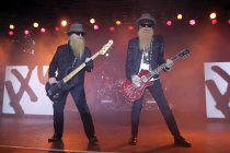 Amerikanische Bluesrock- und Southern Rock-Band ZZ Top gastiert auf ihrer "Futura"-Tour Open-Air am Tanzbrunnen Köln (© Thomas Brill)