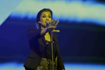 Deutsche Schlagersängerin Anna-Maria Zimmermann gastiert bei der Schlagernacht des Jahres in der Lanxess Arena Köln (© Thomas Brill)